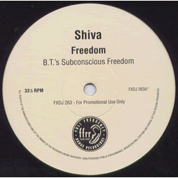 Shiva Freedom USED VINYL 12INCH 33 S RPM PROMO