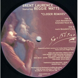 Brent Laurence / Reggie Watts Closer (Remixes) USED VINYL 12INCH 45 RPM