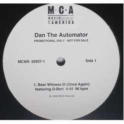 Dan The Automator Bear Witness III (Once Again) USED VINYL 12INCH PROMO