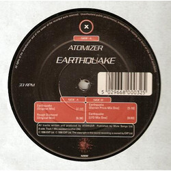 Atomizer Earthquake USED VINYL 12INCH 33 S RPM