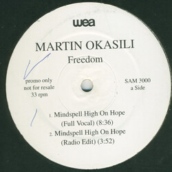 Martin Okasili Freedom USED VINYL 12INCH 33 S RPM PROMO