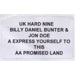 Billy Daniel Bunter & Jon Doe Express Yourself To This / Promised Land USED VINYL 12INCH WHITE LABEL