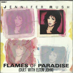 Jennifer Rush / Elton John Flames Of Paradise USED VINYL 7INCH 45 RPM SINGLE