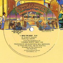 Skatt Bros. Walk The Night USED VINYL 12INCH 33 S RPM PROMO