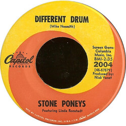 The Stone Poneys / Linda Ronstadt Different Drum / I've Got To Know USED VINYL 7INCH 45 RPM SINGLE