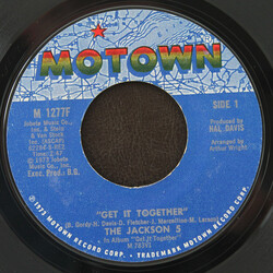 The Jackson 5 Get It Together USED VINYL 7INCH 45 RPM SINGLE STYRENE