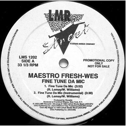 Maestro Fresh-Wes Fine Tune Da Mic USED VINYL 12INCH 33 S RPM PROMO