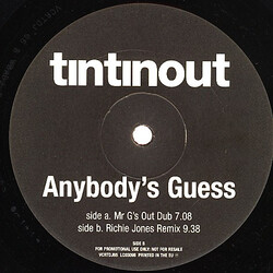 Tin Tin Out Anybody's Guess USED VINYL 12INCH PROMO