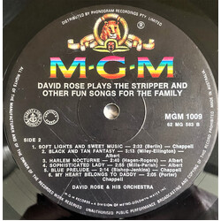 David Rose & His Orchestra The Stripper And Other Fun Songs For The Family Vinyl LP USED