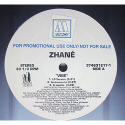Zhané Vibe USED VINYL 12INCH 33 S RPM PROMO STEREO