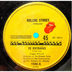 The Rolling Stones Te Extraño = I Miss You USED VINYL 7INCH 45 RPM SINGLE