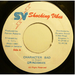 Grindsman Character Bad USED VINYL 7INCH 45 RPM