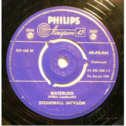Stonewall Jackson Waterloo / Smoke Along The Track USED VINYL 7INCH SINGLE 45 RPM