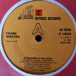 Frank Sinatra Strangers in the Night USED VINYL 7INCH 45 RPM SINGLE REISSUE
