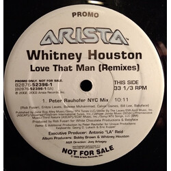 Whitney Houston Love That Man (Remixes) USED VINYL 12INCH 33 S RPM PROMO