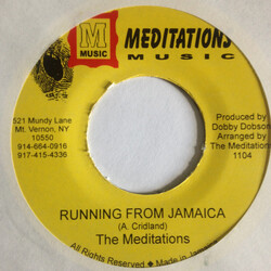 The Meditations Running From Jamaica USED VINYL 7INCH