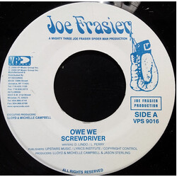 Screwdriver (2) Owe We USED VINYL 7INCH 45 RPM SINGLE