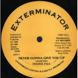 Frankie Paul Never Gonna Give You Up Vinyl 12" USED