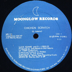Glen Adams / DJ Freeze (2) Chicken Scratch USED VINYL 12INCH 33 S RPM