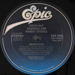Stevie Ray Vaughan & Double Trouble Crossfire USED VINYL 12INCH 33 S RPM SINGLE PROMO STEREO