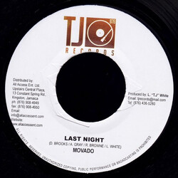 Mavado / Mr. Lexx Last Night / Cut Eye Cut Eye USED VINYL 7INCH 45 RPM