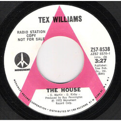 Tex Williams The House / The Glamour Of The Night Life (Is Calling Me Again) USED VINYL 7INCH 45 RPM SINGLE PROMO