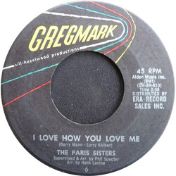 The Paris Sisters I Love How You Love Me / All Through The Night USED VINYL 7INCH 45 RPM SINGLE