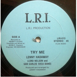 Lord Nelson (2) / The San Carlos Band Try Me / Mr. Johnathan USED VINYL 12INCH 45 RPM