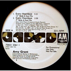 Amy Grant Every Heartbeat USED VINYL 12INCH 33 S RPM PROMO