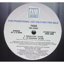 7669 So High USED VINYL 12INCH 33 S RPM SINGLE PROMO STEREO