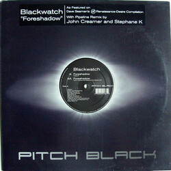 Blackwatch Foreshadow USED VINYL 12INCH 33 S RPM STEREO