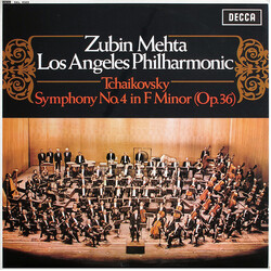 Zubin Mehta / Los Angeles Philharmonic Orchestra / Pyotr Ilyich Tchaikovsky Symphony No.4 In F Minor (Op.36) Vinyl LP USED