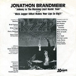 Jonathon Brandmeier Johnny in the Morning (Just Havin' Fun) USED VINYL 7INCH 45 RPM SINGLE LIMITED EDITION
