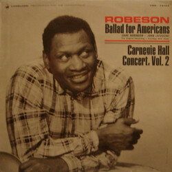 Paul Robeson Ballad For Americans / Carnegie Hall Concert, Vol. 2 Vinyl LP USED