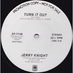 Jerry Knight Turn It Out USED VINYL 12INCH 33 S RPM SINGLE SIDED PROMO