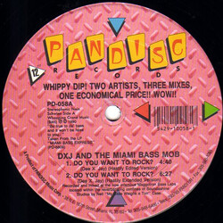DXJ & The Miami Bass Mob / The Latin Maggots Do You Want To Rock / Uh Uno Tres Four USED VINYL 12INCH