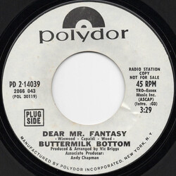 Buttermilk Bottom Dear Mr. Fantasy / Tinker Taylor USED VINYL 7INCH 45 RPM PROMO