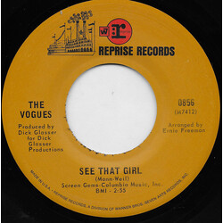 The Vogues See That Girl USED VINYL 7INCH 45 RPM SINGLE