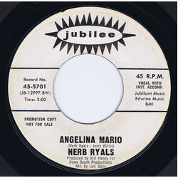 Herb Ryals Angelina Mario USED VINYL 7INCH 45 RPM PROMO