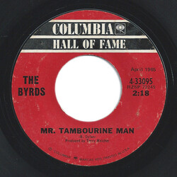 The Byrds Mr. Tambourine Man / All I Really Want To Do USED VINYL 7INCH 45 RPM SINGLE STYRENE
