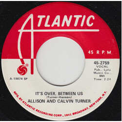 Turner Bros. It's Over, Between Us USED VINYL 7INCH 45 RPM SINGLE PROMO