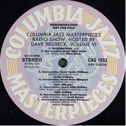 Various Columbia Jazz Masterpieces Radio Show (Volume VI) Vinyl LP USED