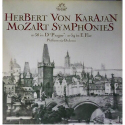 Wolfgang Amadeus Mozart / Herbert von Karajan / Philharmonia Orchestra Symphonies No.38 In D "Prague" • No.39 In E Flat Vinyl LP USED
