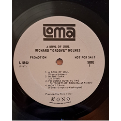 Richard "Groove" Holmes A Bowl Of Soul Vinyl LP USED