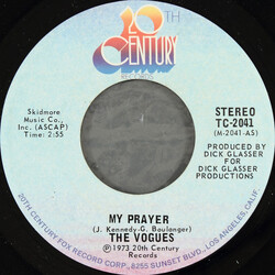The Vogues My Prayer / I've Got To Learn To Live Without You USED VINYL 7INCH 45 RPM STEREO