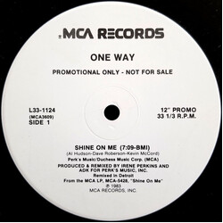 One Way Shine On Me USED VINYL 12INCH 33 S RPM PROMO