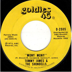 Tommy James & The Shondells Mony Mony USED VINYL 7INCH 45 RPM REISSUE