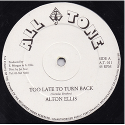Alton Ellis Too Late To Turn Back / Mr. Ska Beana Vinyl 12" USED
