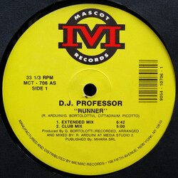 DJ Professor Runner USED VINYL 12INCH 33 S RPM
