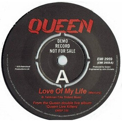 Queen Love Of My Life USED VINYL 7INCH 45 RPM SINGLE PROMO